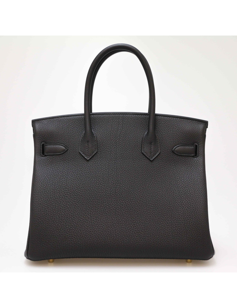 Birkin 30 HERMES togo noir doré