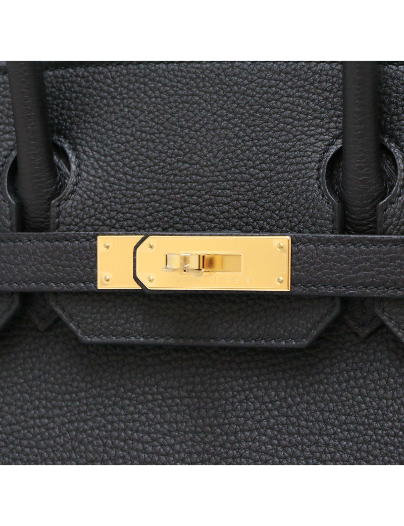 Birkin 30 HERMES togo noir doré