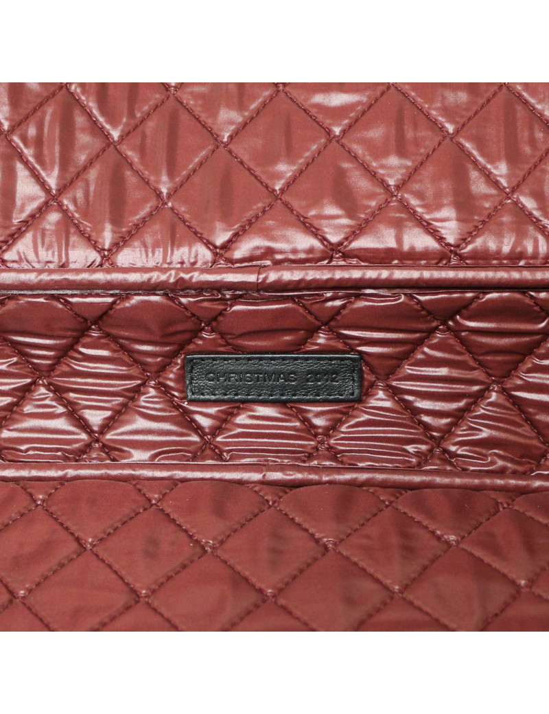 Pochette CHANEL toile matelassée noire