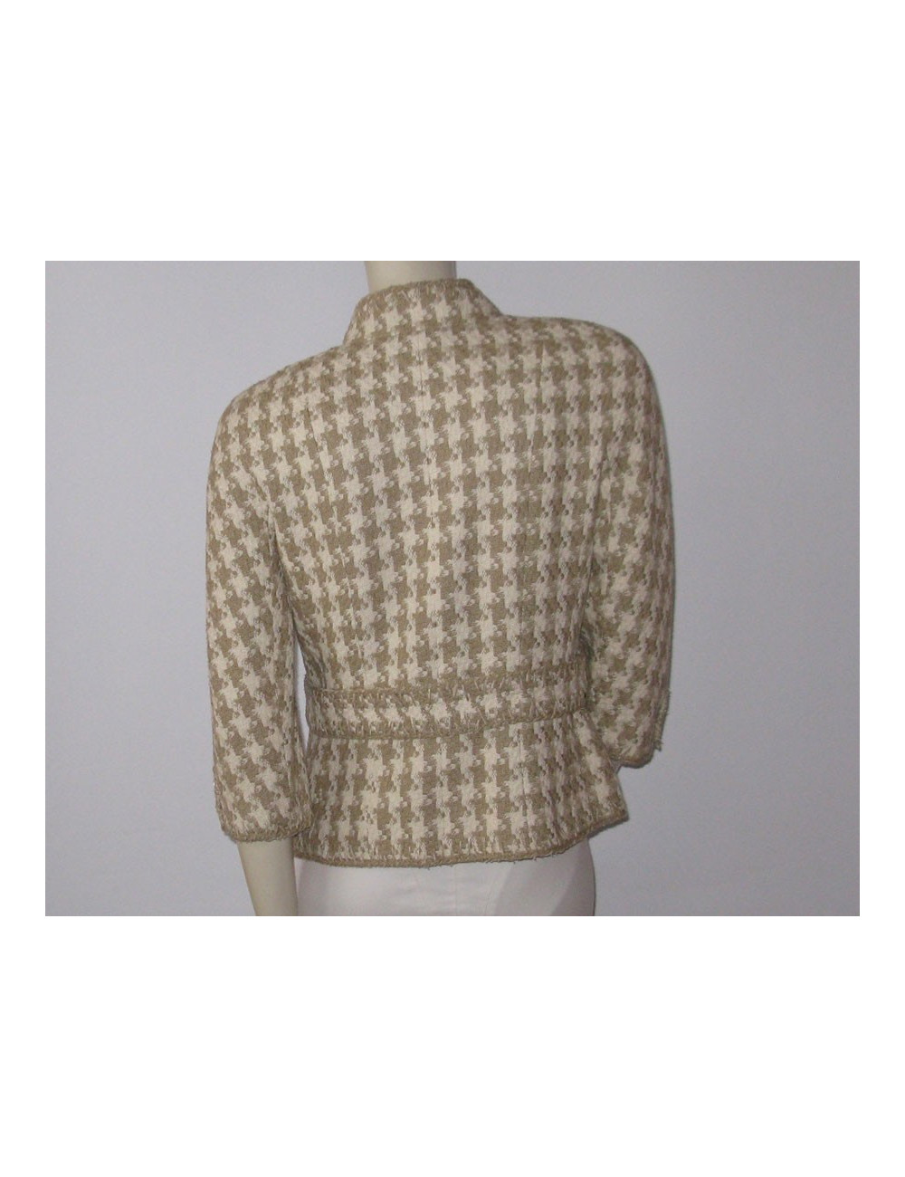 Veste CHANEL écrue et beige T40Fr