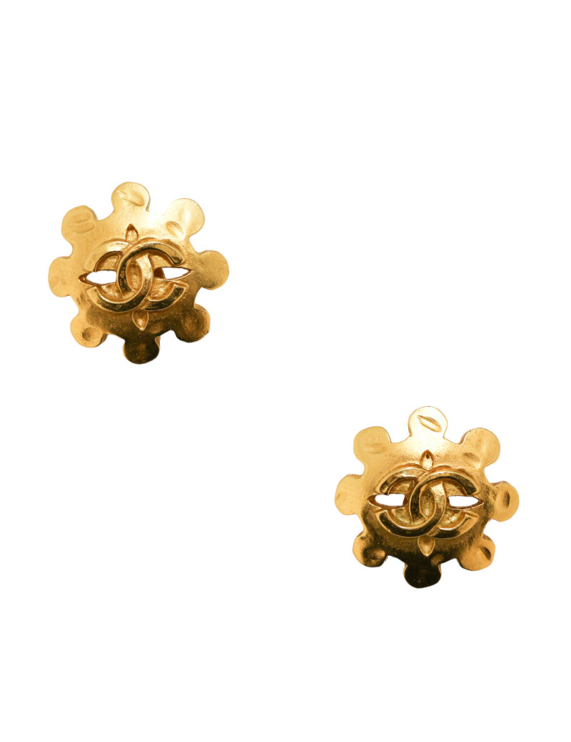 Clips vintage CC dorés