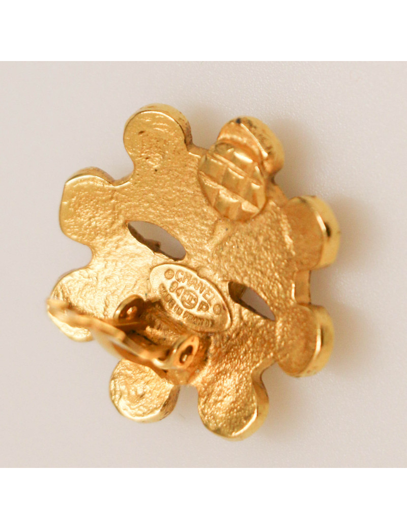 Clips vintage CC dorés