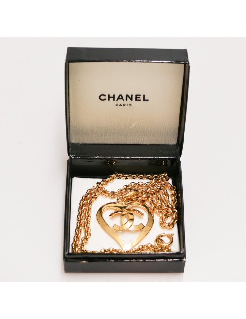 Collier CHANEL vintage doré