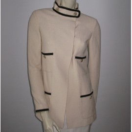 Jacket CHANEL collar off-white T36Fr