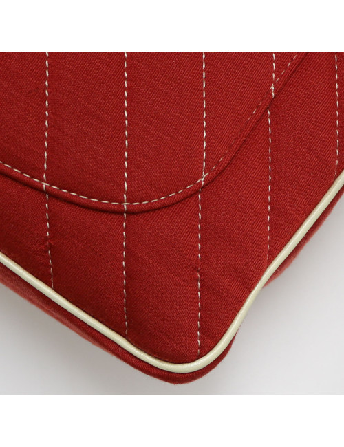 Sac Léo Chevron CHANEL jersey brique