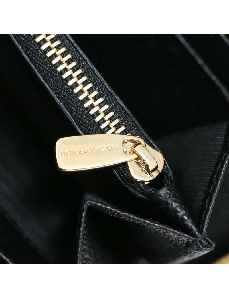 DOLCE & GABBANA Compagnon blue lezard style leather