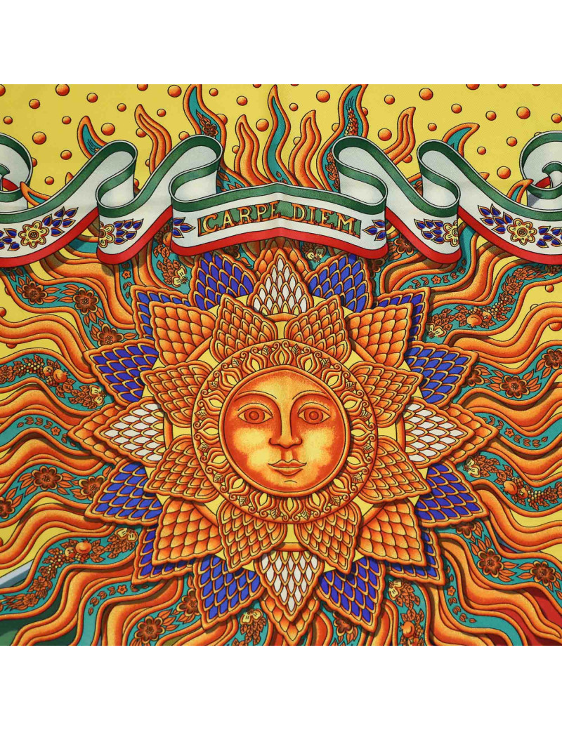 HERMES Carpédiem square scarf