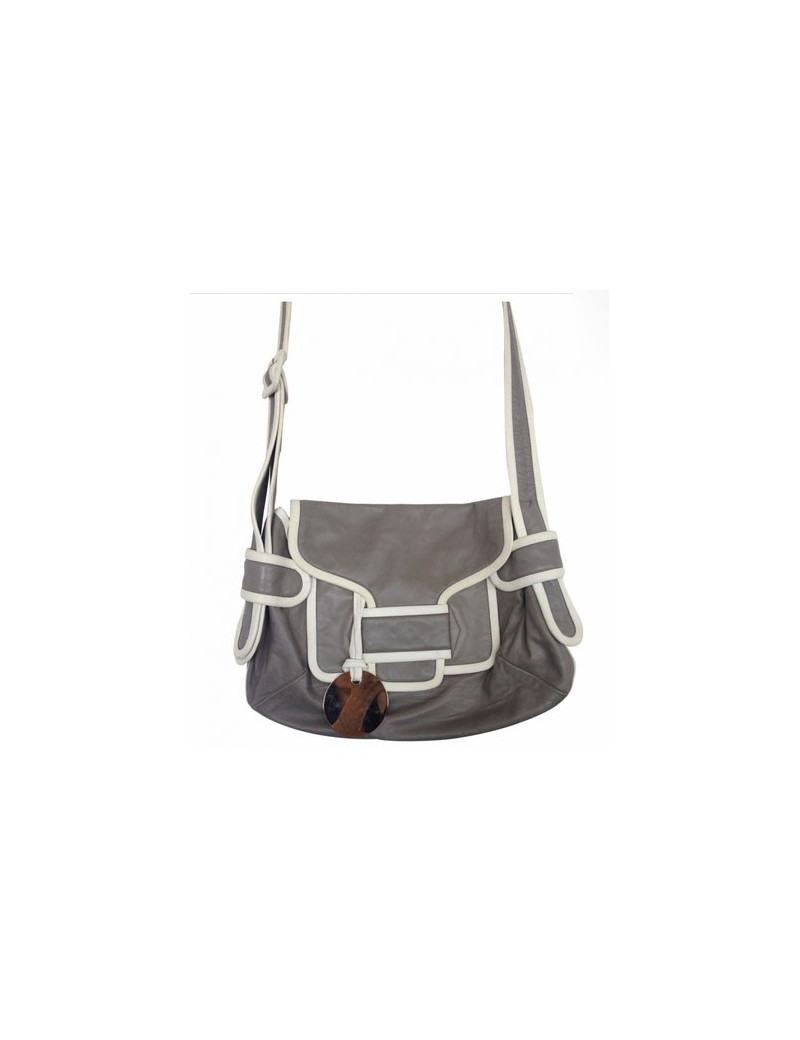 Sac PIERRE HARDY gris et blanc