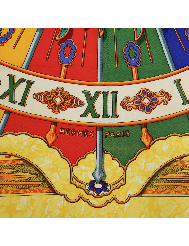 HERMES Carpédiem square scarf