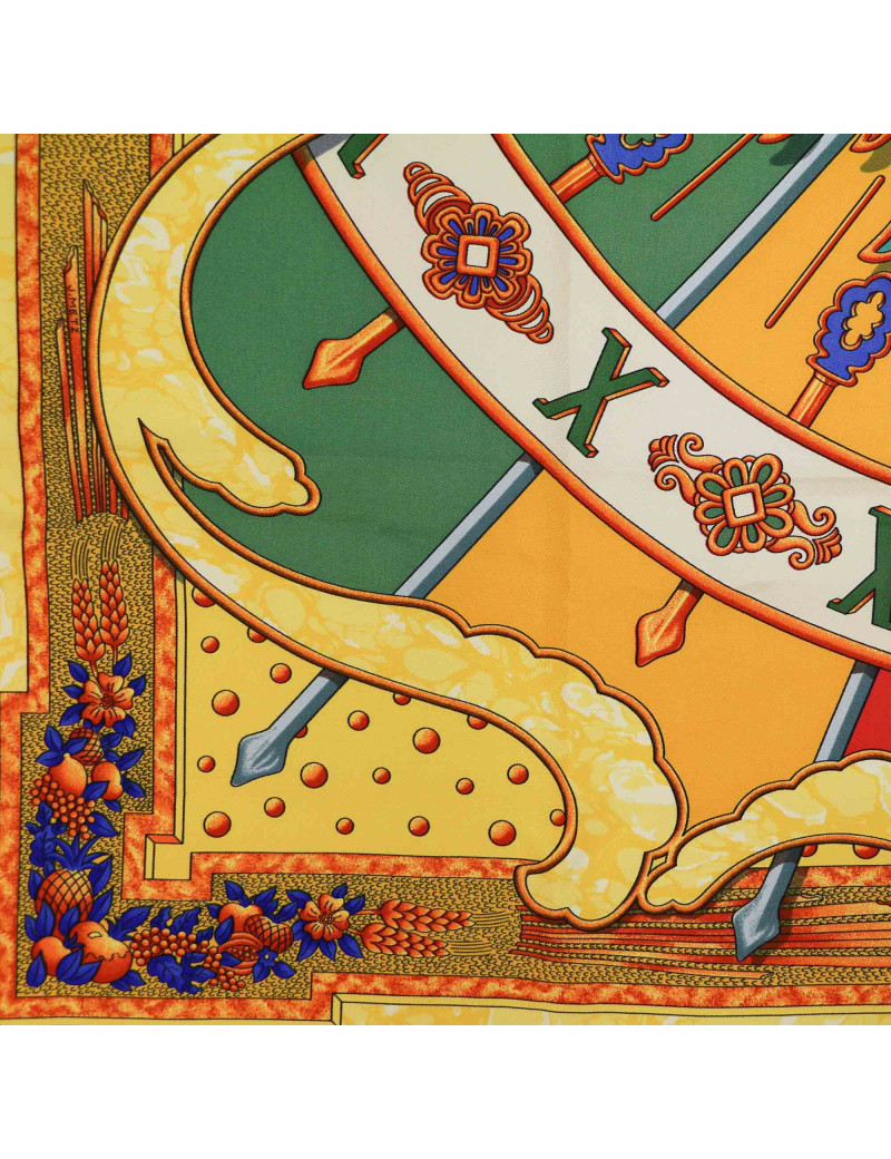 HERMES Carpédiem square scarf
