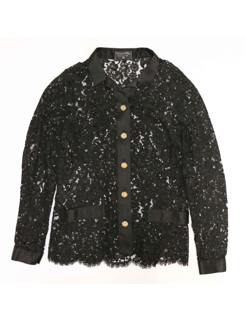 Ensemble robe chemise coktail CHANEL dentelle