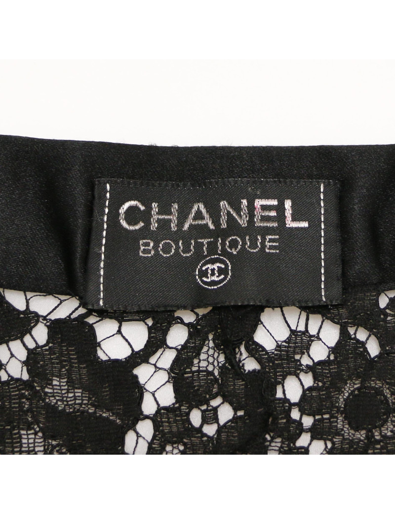 Ensemble robe chemise coktail CHANEL dentelle