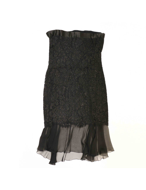 Ensemble robe chemise coktail CHANEL dentelle