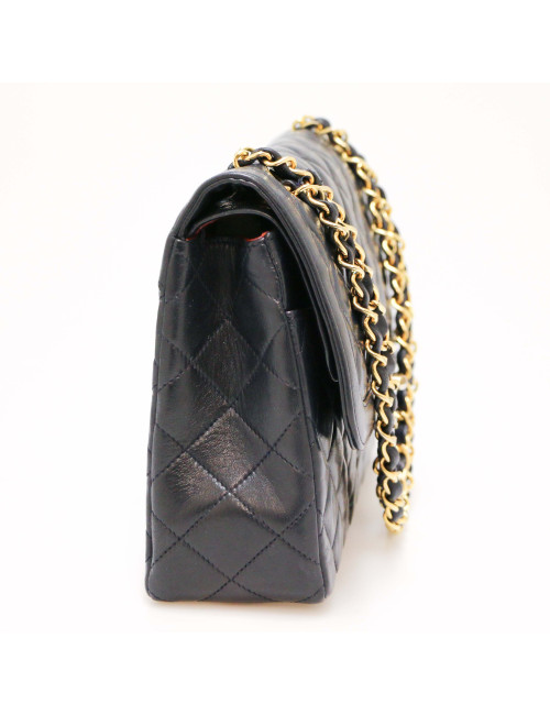 Sac classique CHANEL bleu vintage