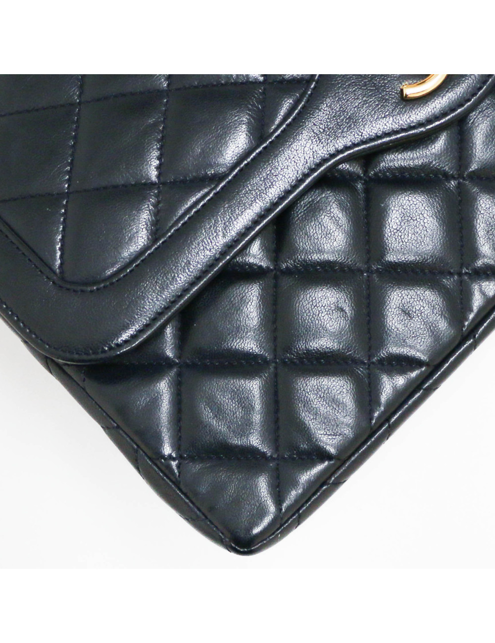 Sac classique CHANEL bleu vintage