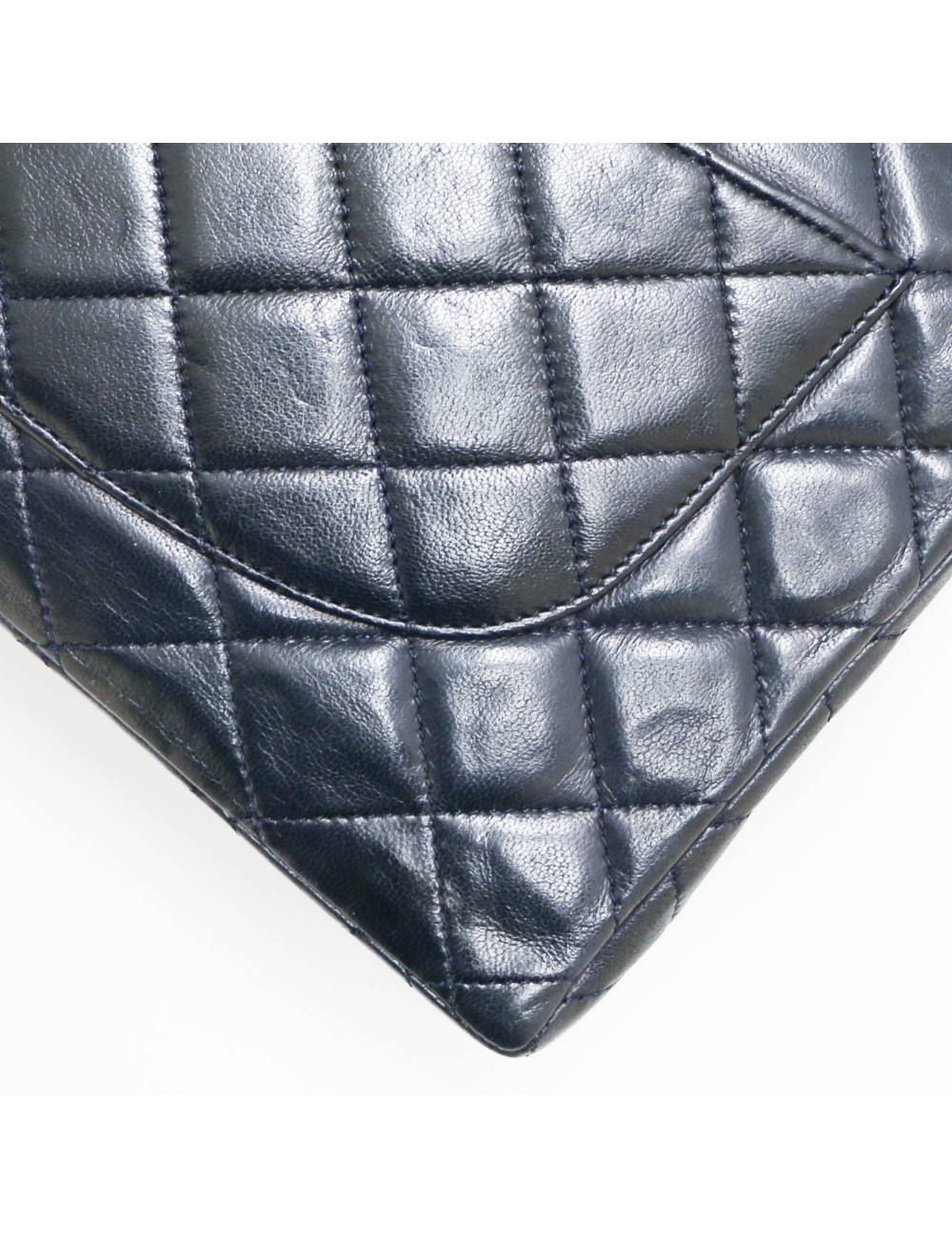 Sac classique CHANEL bleu vintage