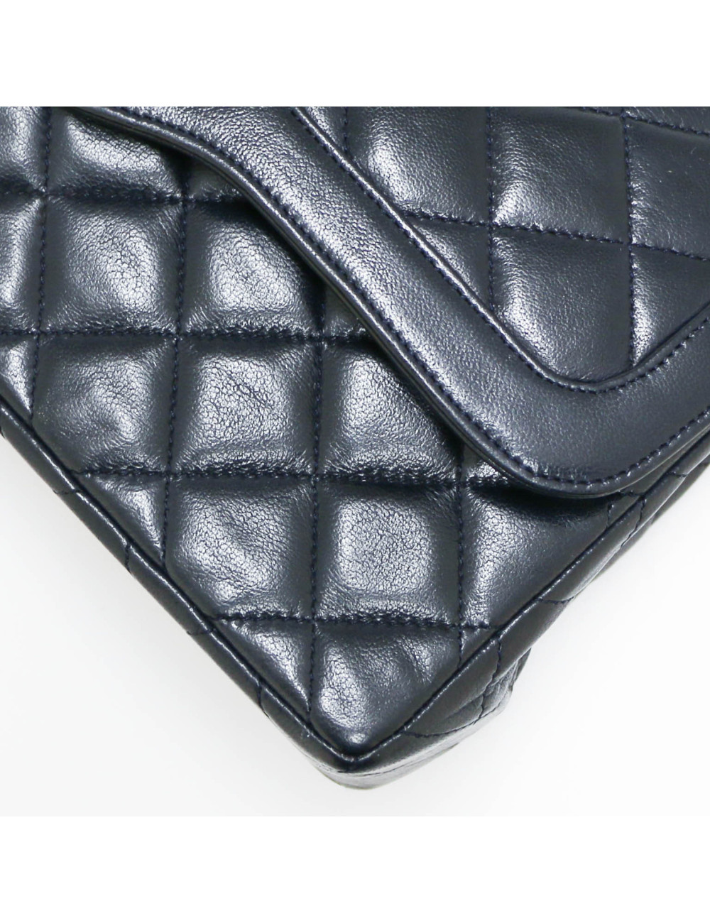 Sac classique CHANEL bleu vintage