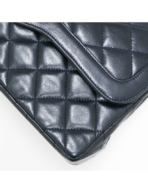 Sac classique CHANEL bleu vintage