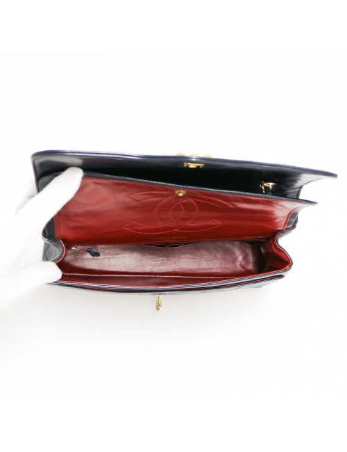 Sac classique CHANEL bleu vintage