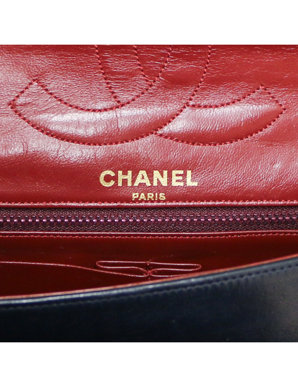 Sac classique CHANEL bleu vintage