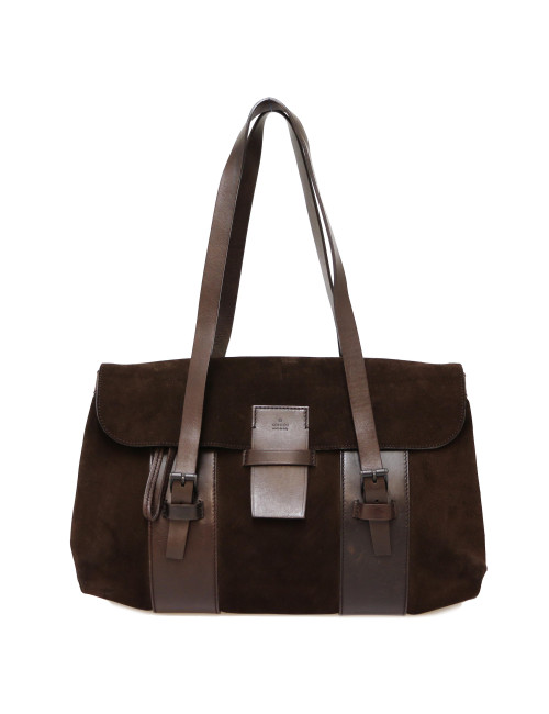 Cabas GUCCI suede marron Vintage