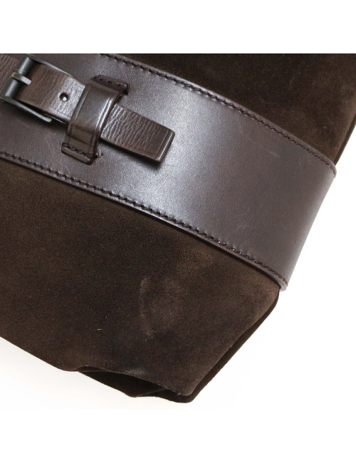 Cabas GUCCI suede marron Vintage