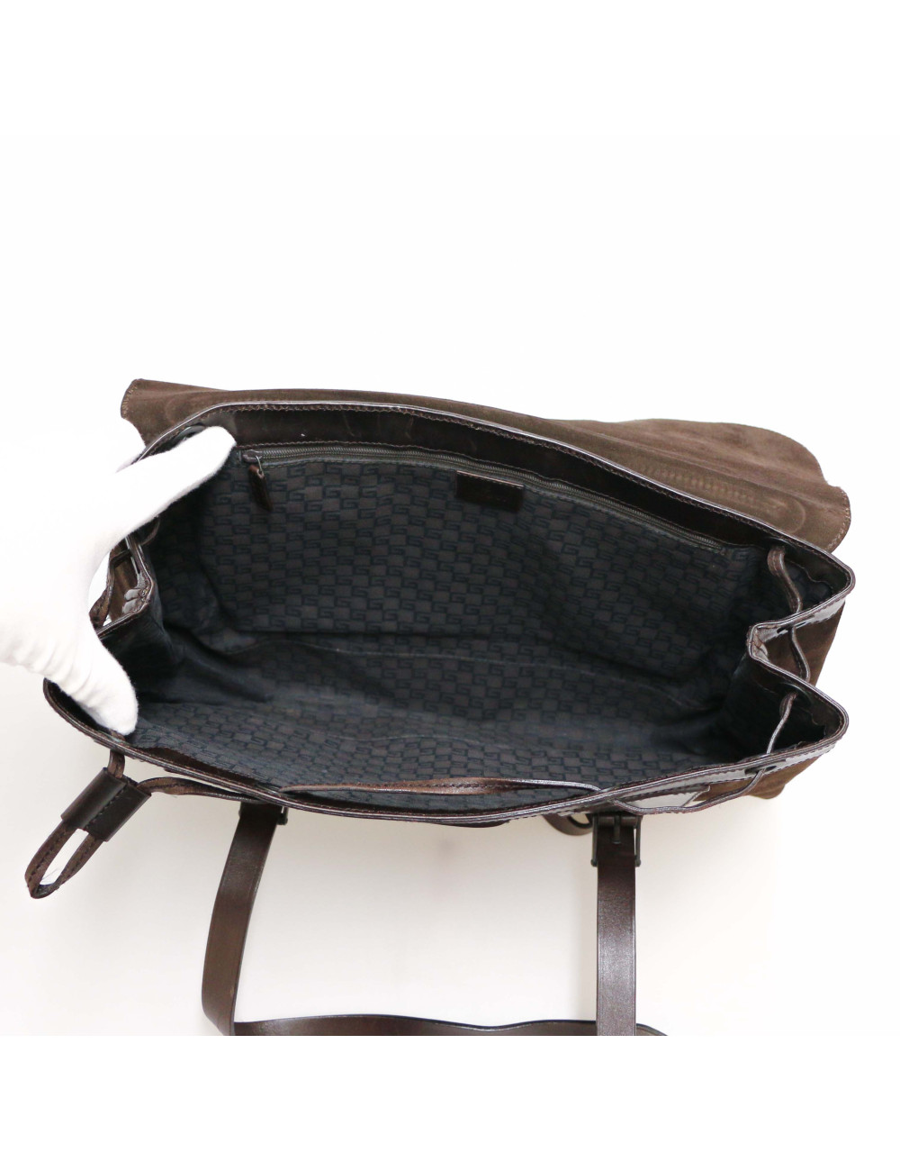 Cabas GUCCI suede marron Vintage