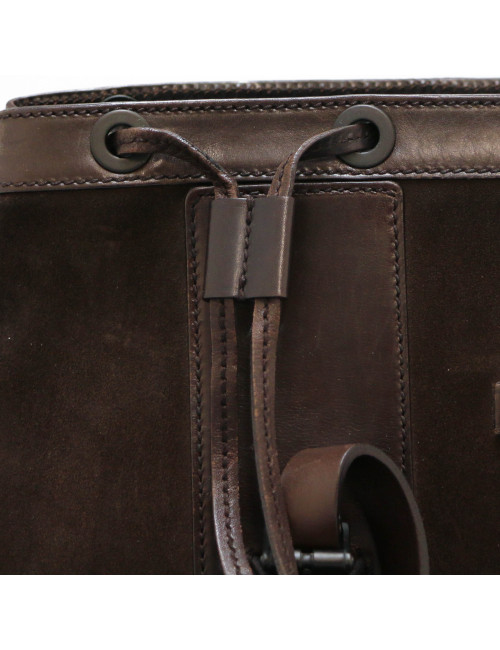 Cabas GUCCI suede marron Vintage