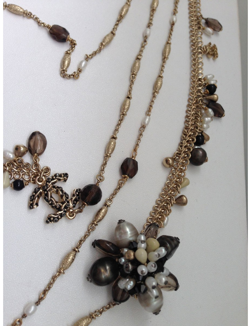 Sautoir quadruple rangs CHANEL