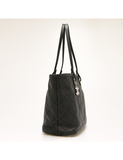 CHANEL Black Grained Tote