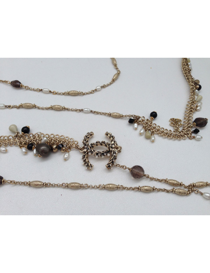 Sautoir quadruple rangs CHANEL