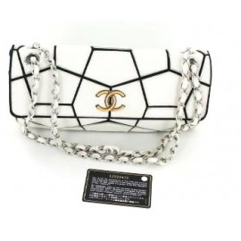 Puzzle collector black and white CHANEL bag