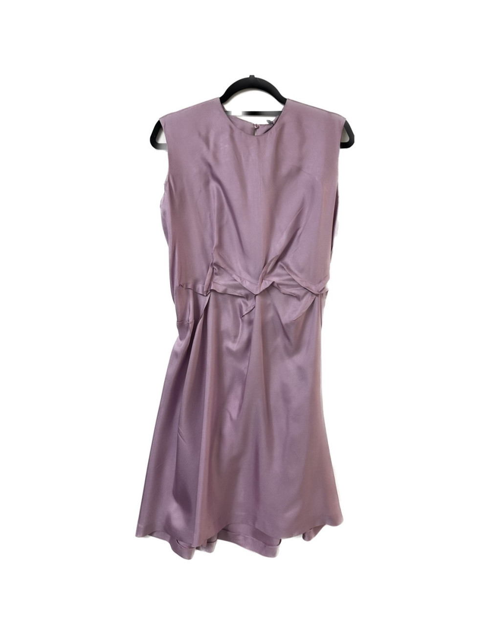  Robe T 36 YVES SAINT LAURENT soie violette