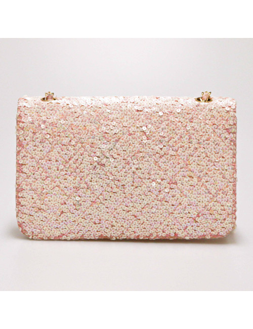 Sac à main CHANEL sequins rose