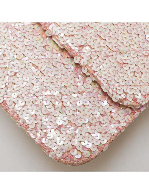 Sac à main CHANEL sequins rose