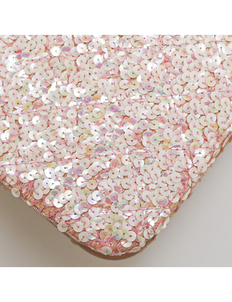 Sac à main CHANEL sequins rose