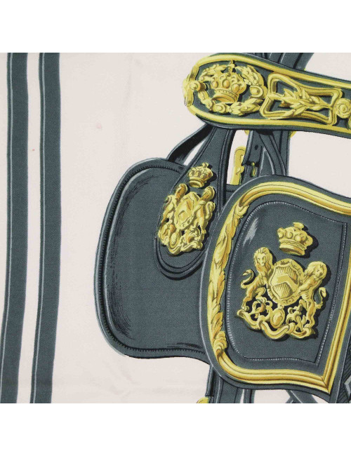HERMES Brides de gala silk square scarf