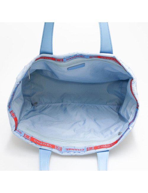 Cabas CHANEL toile bleu