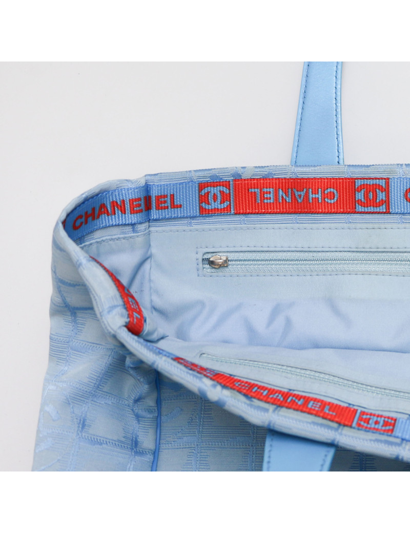 Cabas CHANEL toile bleu