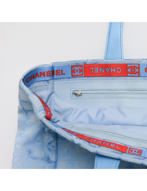 Cabas CHANEL toile bleu