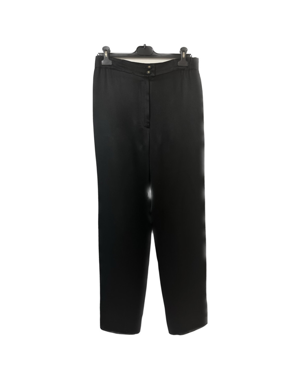 Pantalon CHANEL soie NOIRE