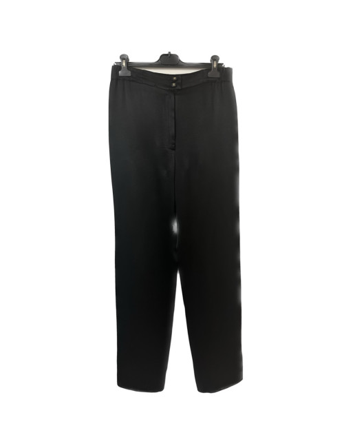 Pantalon CHANEL soie NOIRE