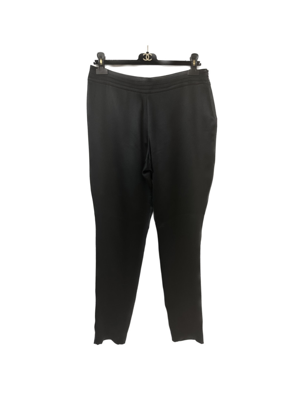 Pantalon T40 CHANEL soie noire