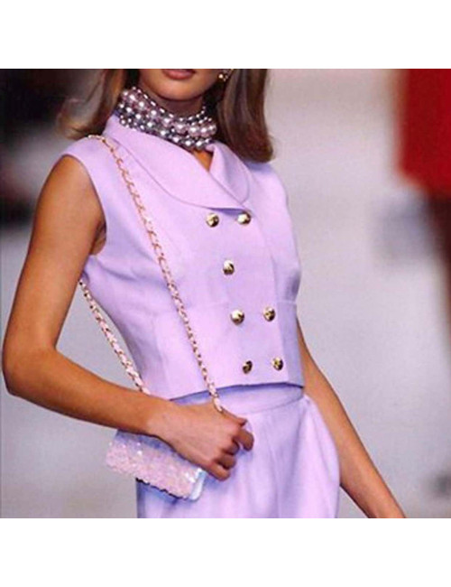 Sac à main CHANEL sequins rose