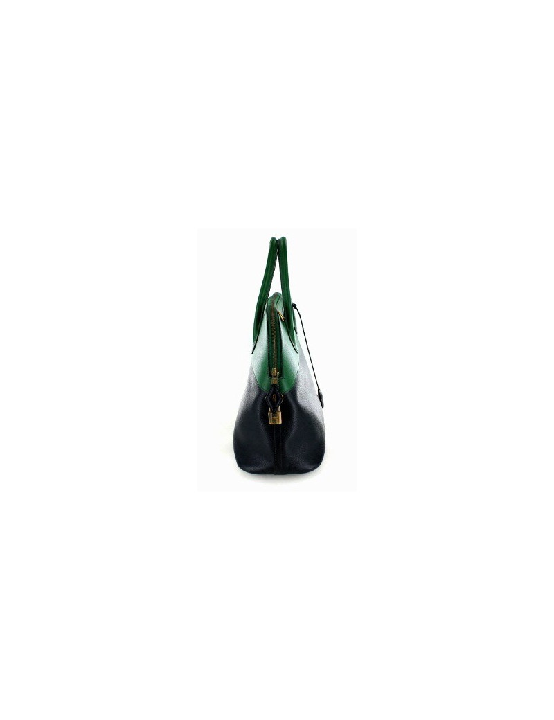 Bolide HERMES bicolore bleu & vert GM