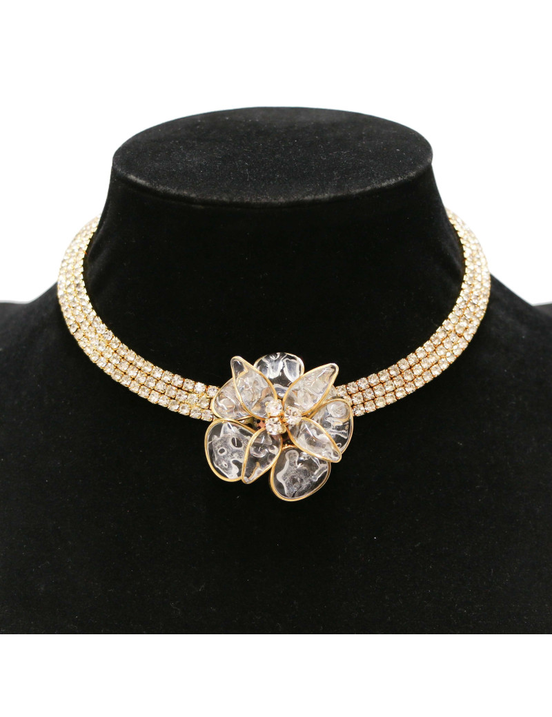 Choker MARGUERITE DE VALOIS pâte de verre