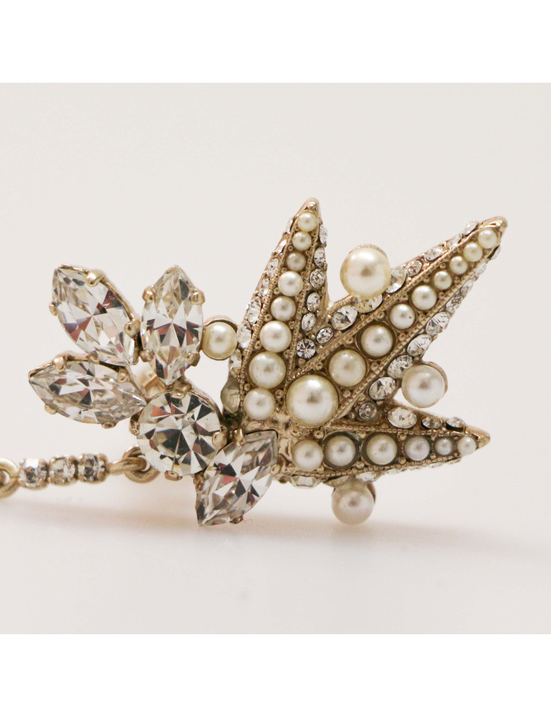 Boucle d'oreille clip pendante