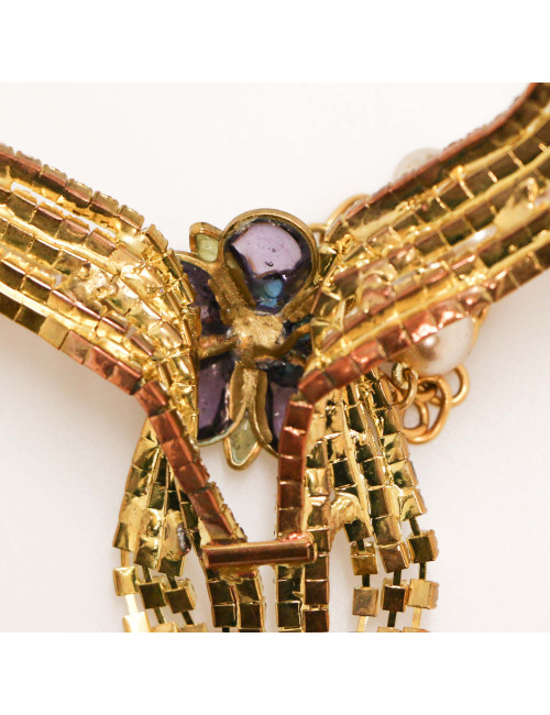 Collier MARGUERITE de VALOIS strass pâte de verre