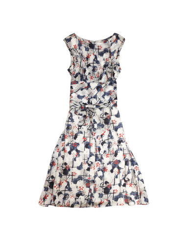 Robe CHANEL T 52 soie 