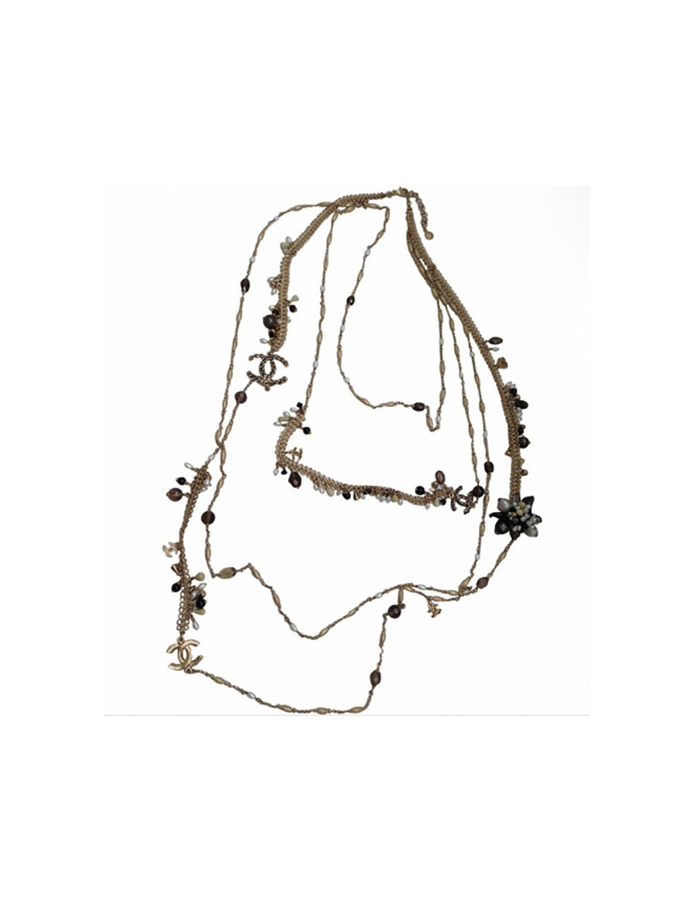 Sautoir quadruple rangs CHANEL